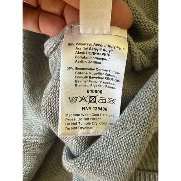 VENUS size XL Peace sign Grey Pull over Sweater Boho - Picture 6 of 6